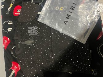 Amiri Black Crystal Studded T-Shirt