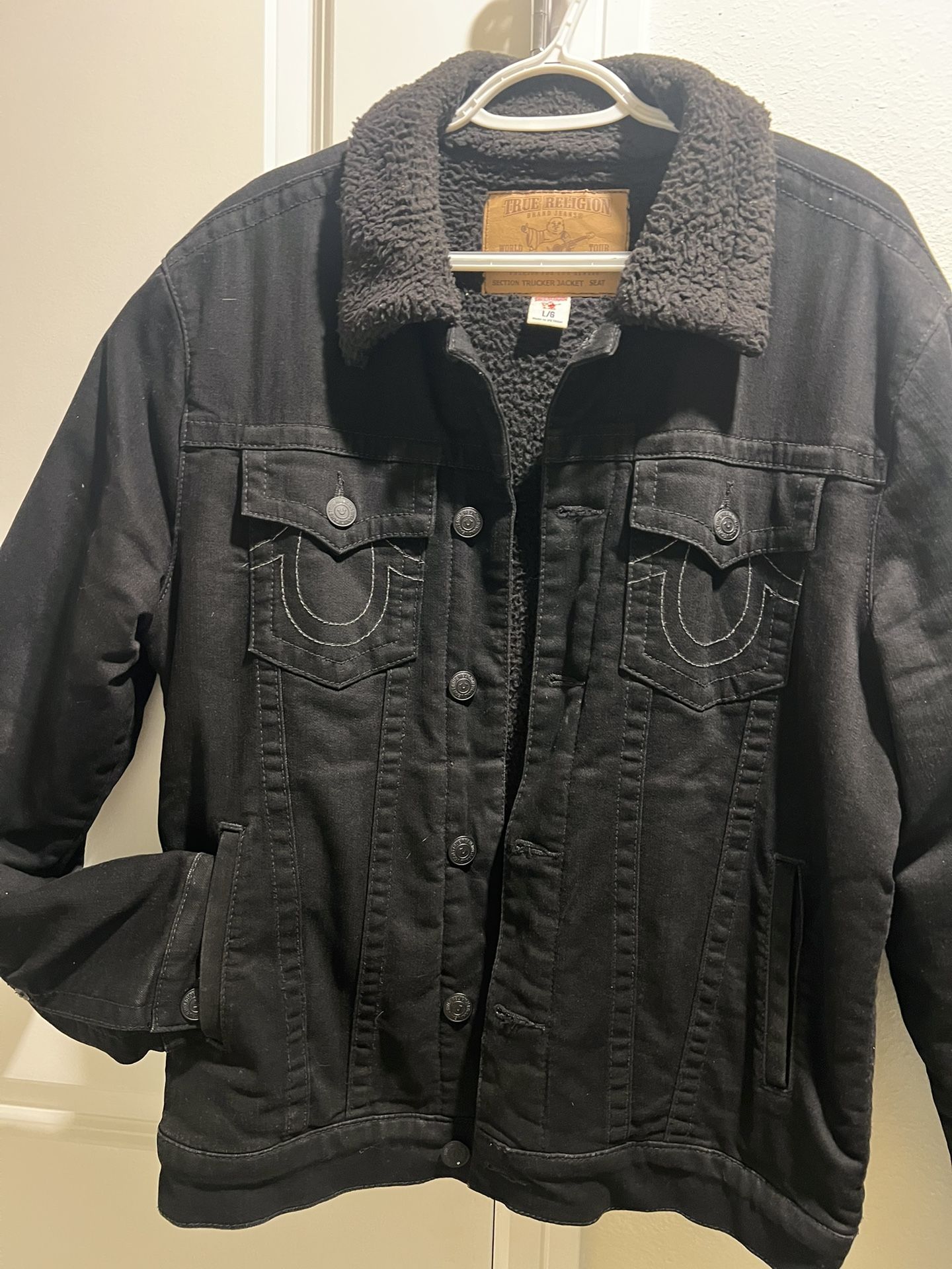 True Religion Black Denim Jacket