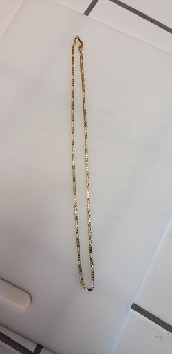 14 karat Yellow Gold Plated Necklace 24 Inches