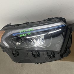 2022-2025 W243 EQB300 MERCEDES BENZ HEADLIGHT FULL LED BLUE TRIM OEM RIGHT PASSENGER SIDE IN GREAT WORKING CONDITIONS 
