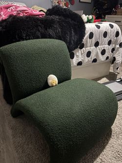Mulberry Green Boucle Chair