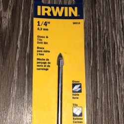 Irwin Glass & Tile Drill Bit