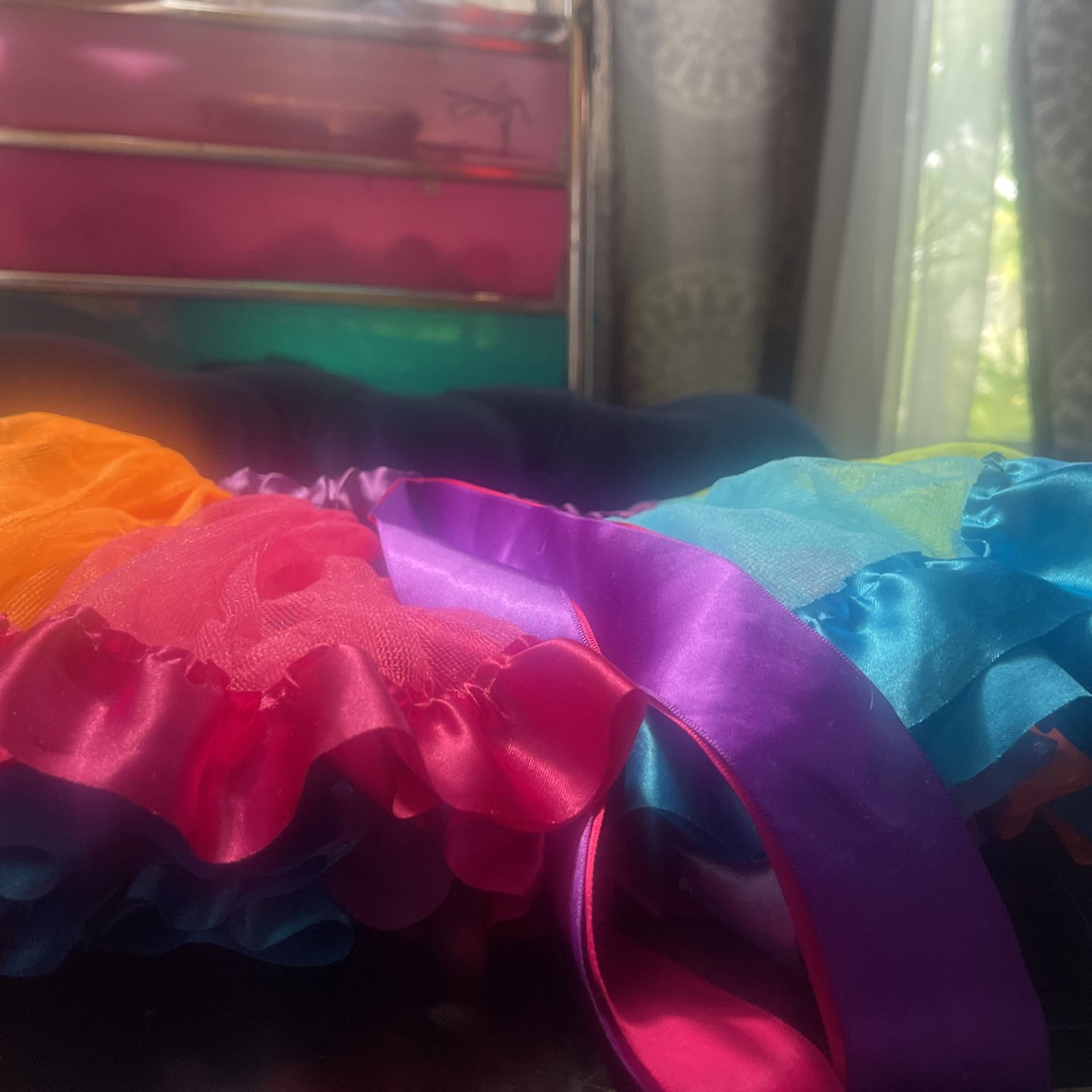 Kids Rainbow Tulle Skirt