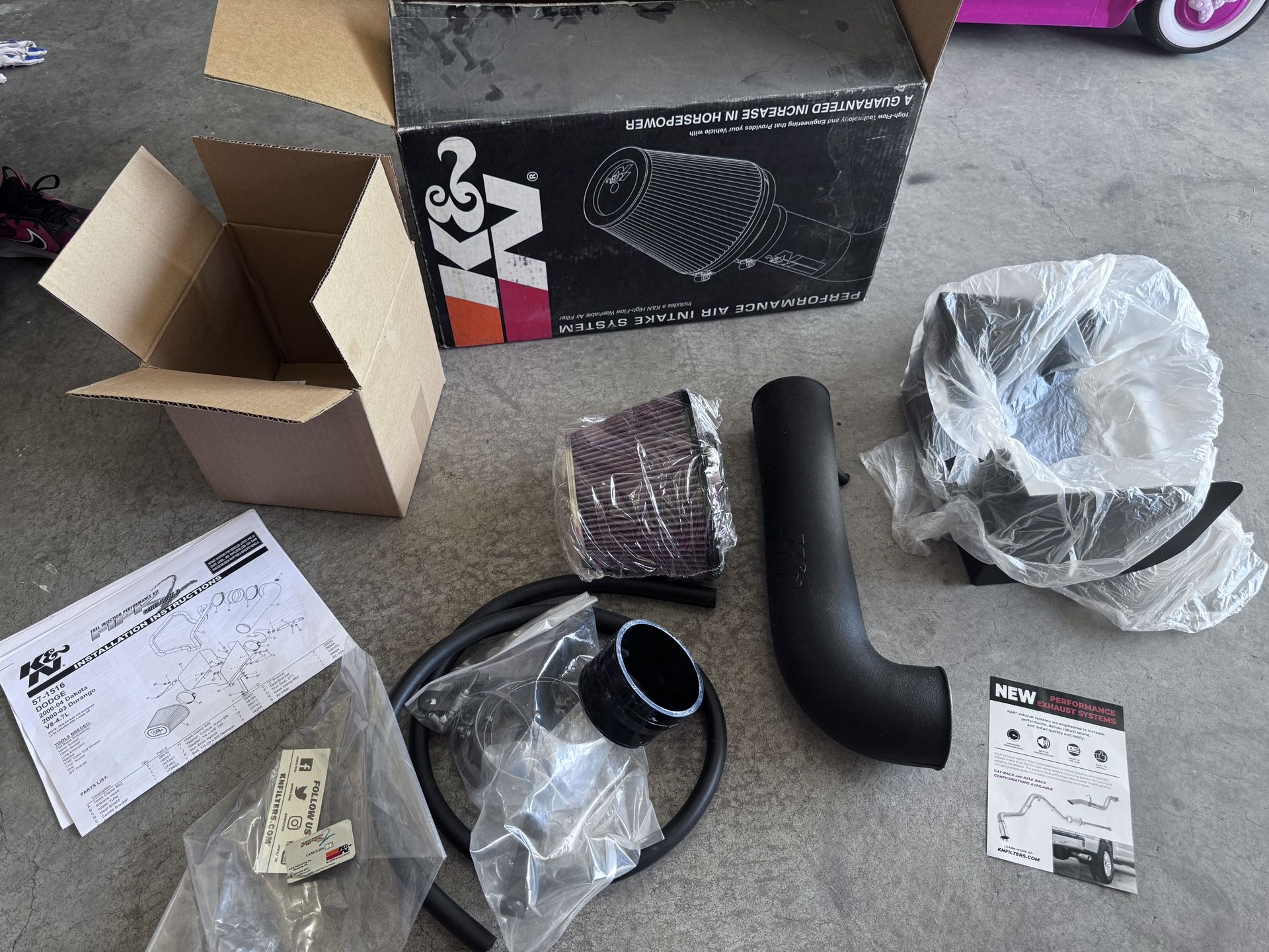 2000-2004/2000-2003 Dodge Durango/Dakota 4.7 V8 K&N Intake