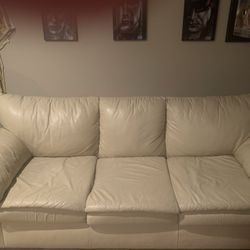 White Leather Couch