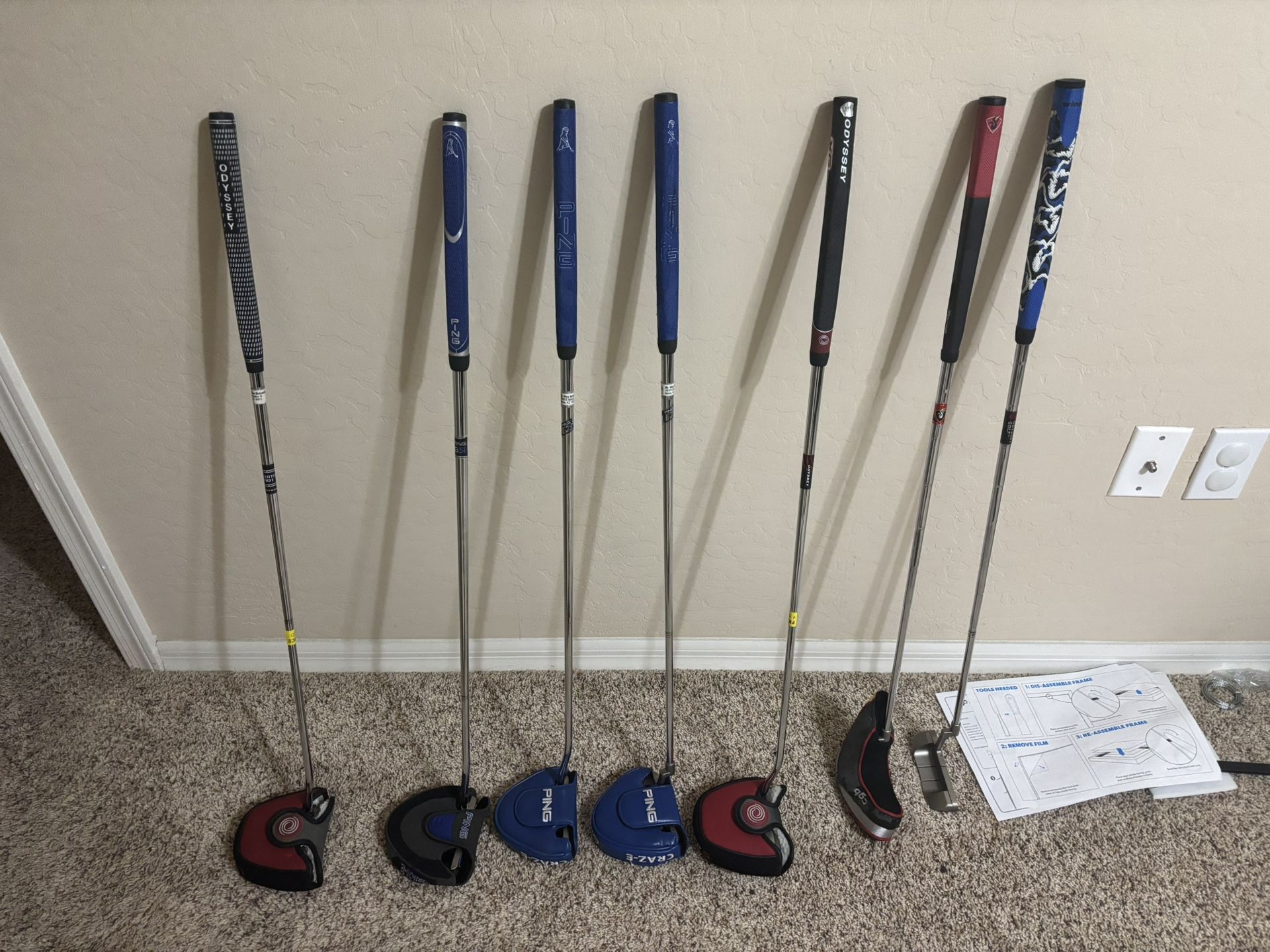 Mint Condition Ping Odyssey and Taylormade Putters