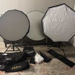Studio Lights Softboxes 34in Glow Parasnap
