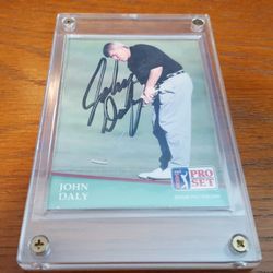Signed John Daly Card