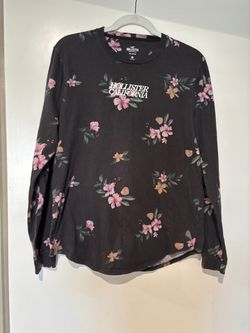 Hollister California Floral Long Sleeve Shirt sz M