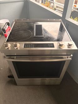Downdraft oven/stove electric