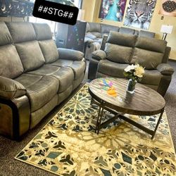 Reclining Sofa and Loveseat 💥Free Delivery 💥$179 per Monthly*$50down/GetNowPayLater 