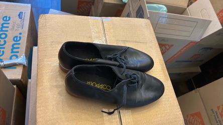 Coppola Black Leather Tap Shoes