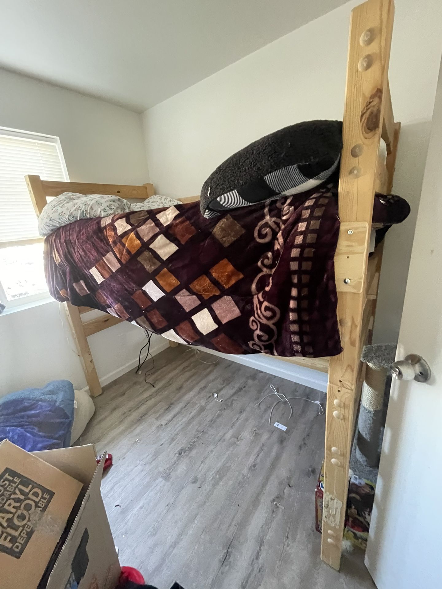 Wood Loft Twin Bed