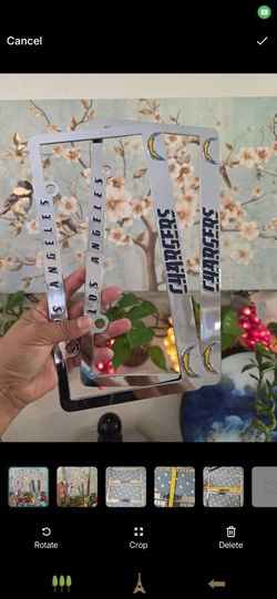 Chargers  Chrome License Plate Frames Set Of 2