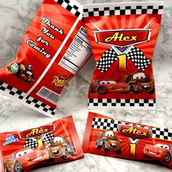 Disney Cars Birthday Party Theme Stickers Labels Wraps Centerpieces Cutouts