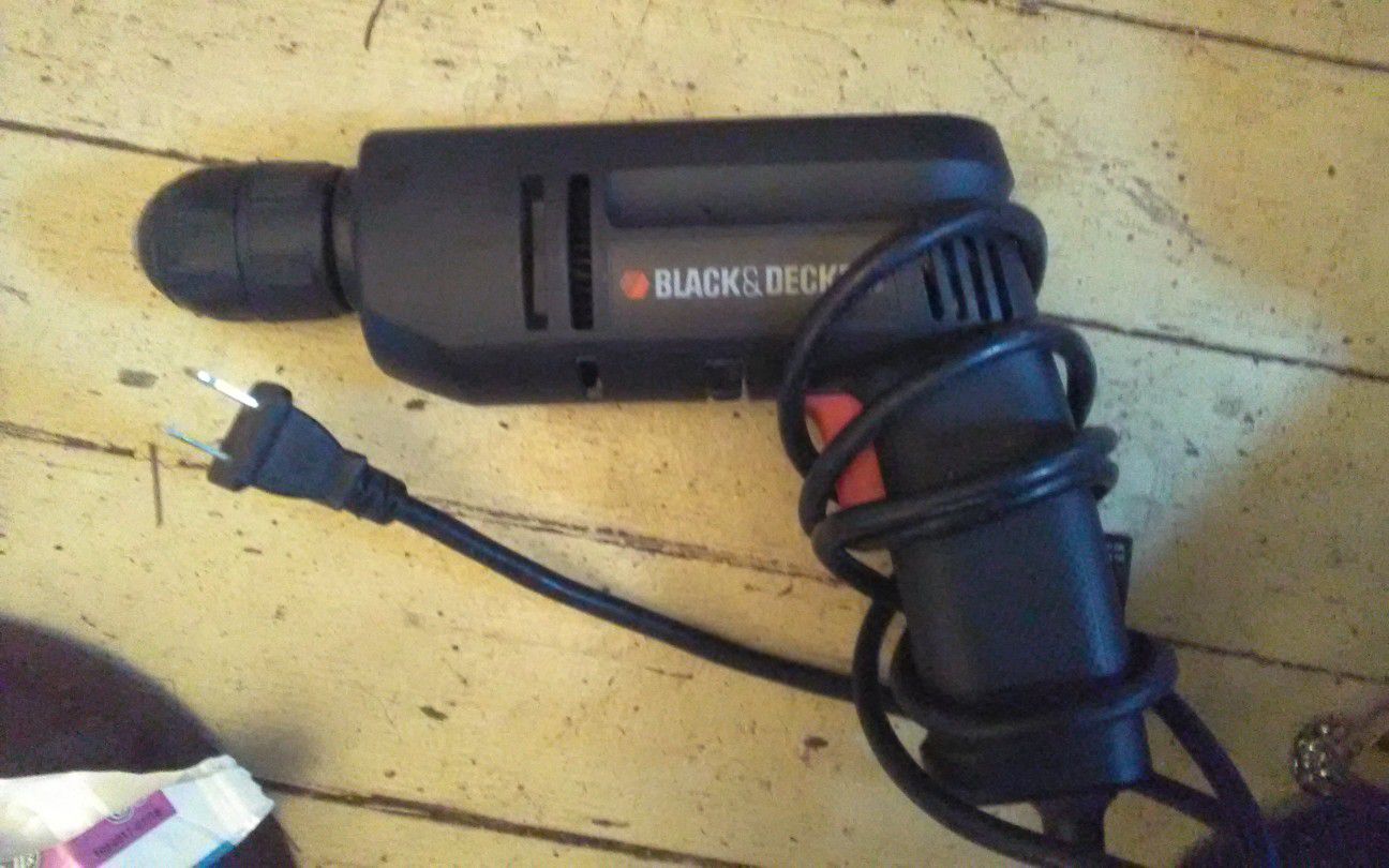 Black and Decker corded drill