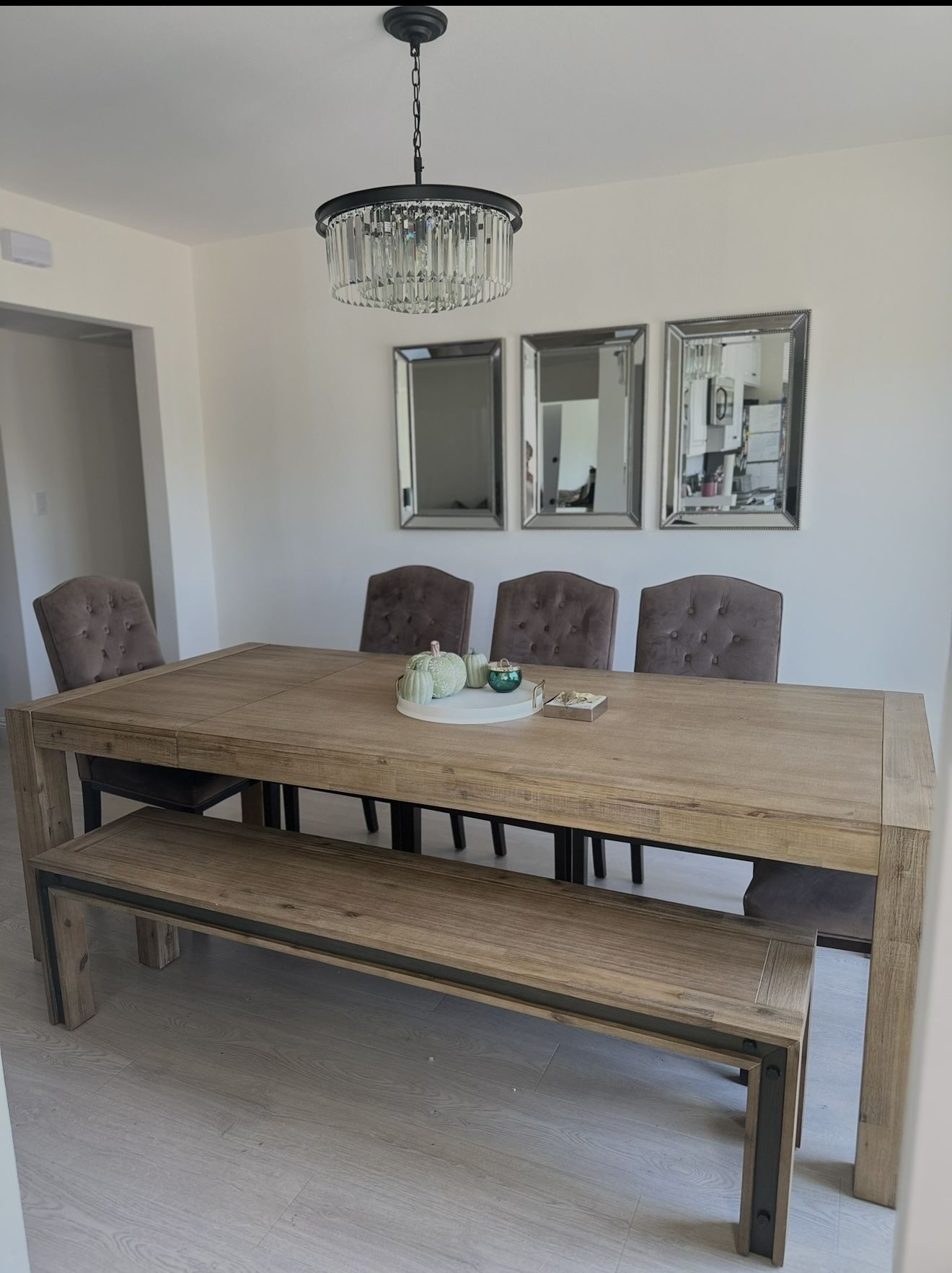 Dining Table Bench And 4 Chairs