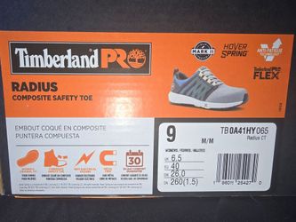 Timberland PRO Radius Composite Safety Toe Shoes size 9W, 7.5M