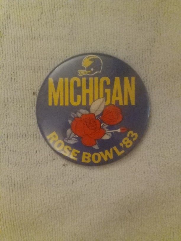 Michigan Rose Bowl Pin