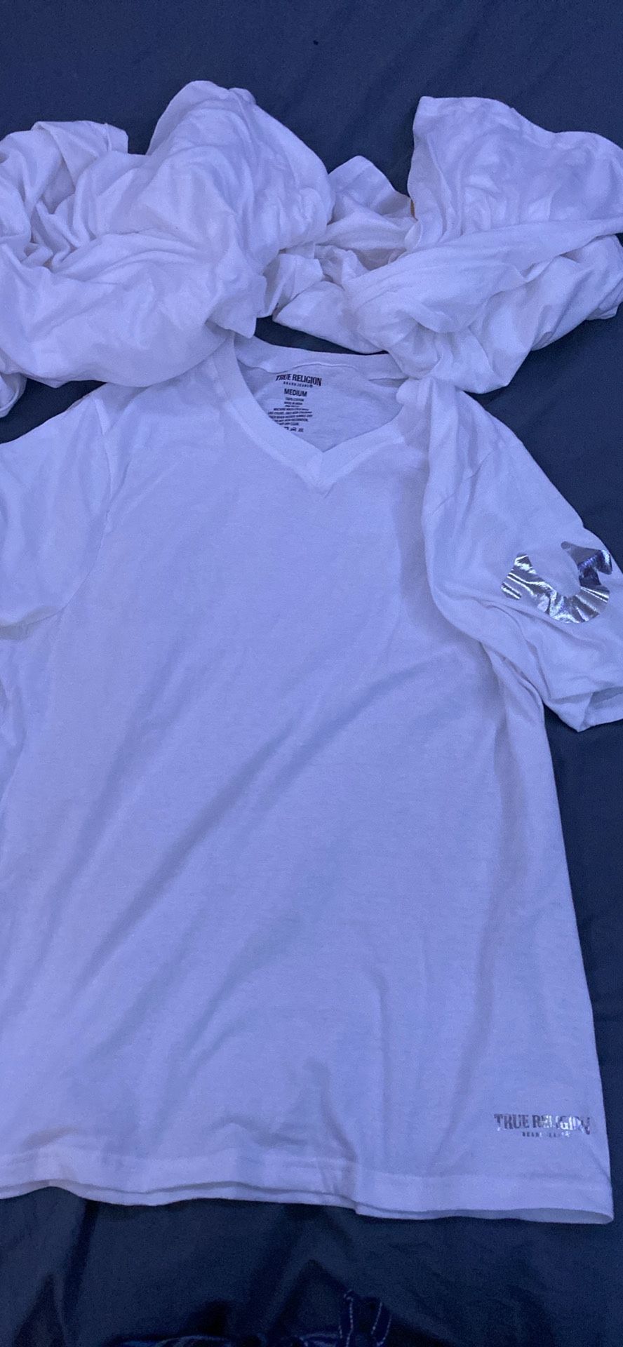 4 True Religiou White T’s 