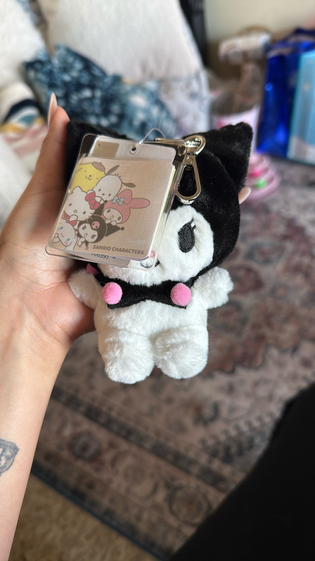 Kuromi Original Plush Bag Charm Keychain 