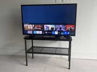 Samsung 40” 1080p LED TV + Modern Metal Media Stand (+ Optional HD Antenna)