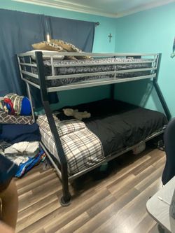 Metal Twin over Full Bunk Bed Frame