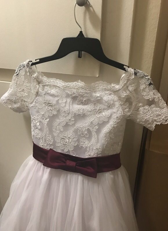 Girls custom made dress size 10