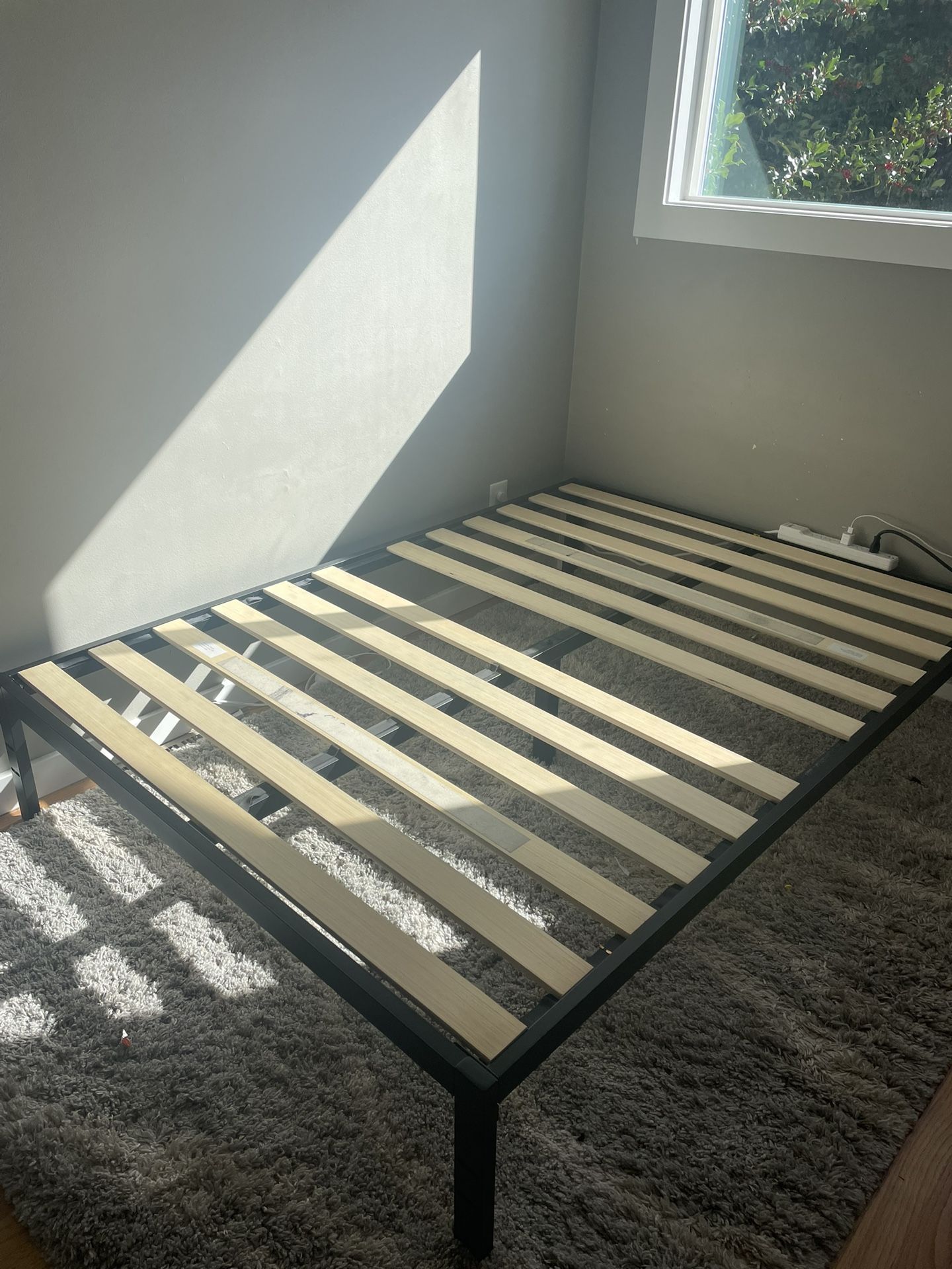 Black Full Size Metal Bed Frame