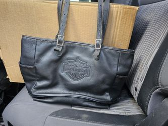 harley davidson leather tote bag