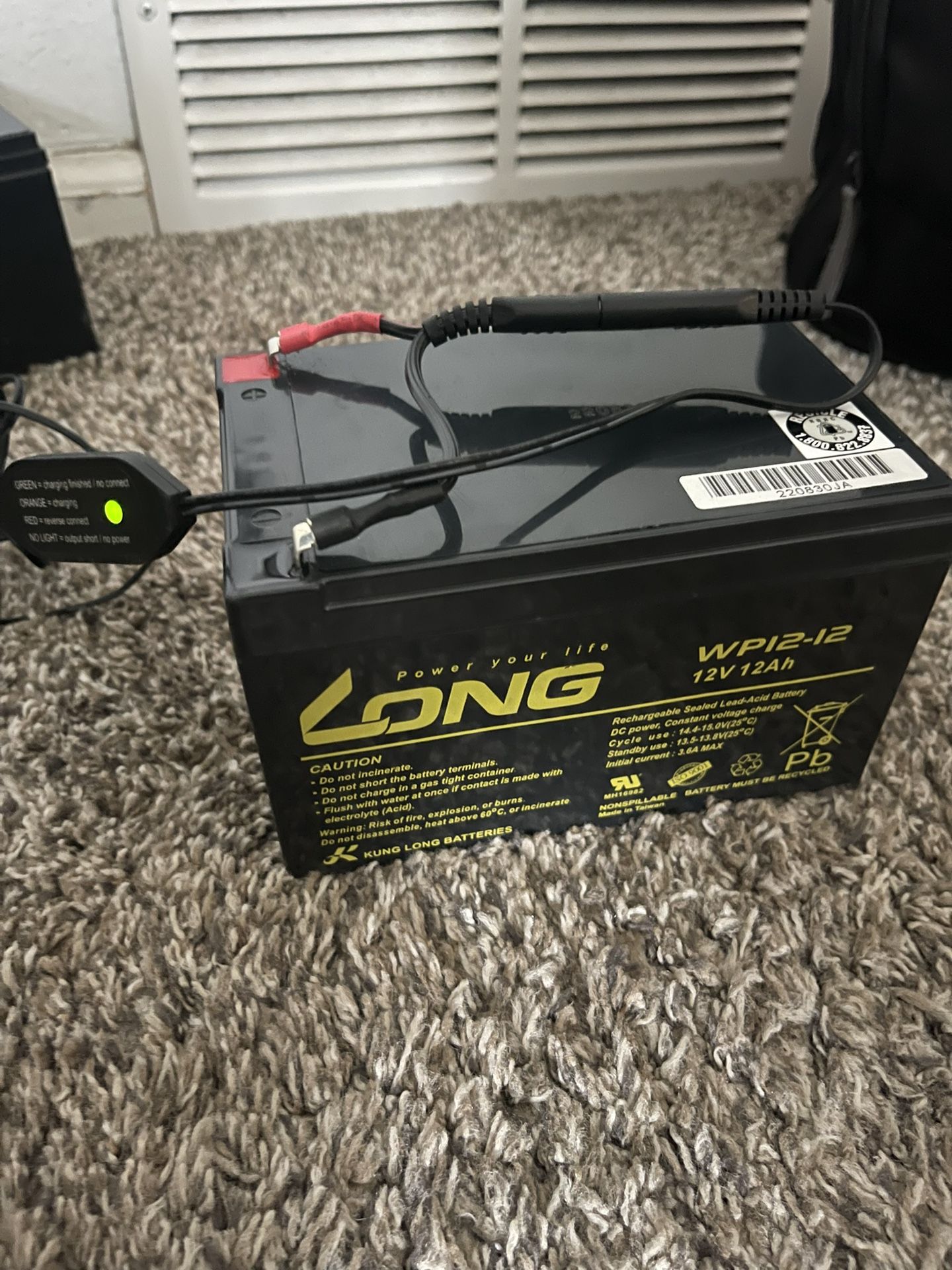 Power your life long batter 12v 12ah