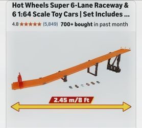 Hot Wheels Super 6-Lane Raceway Set
