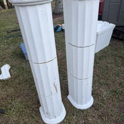 Pair 2 Accent Pedastal Columns
