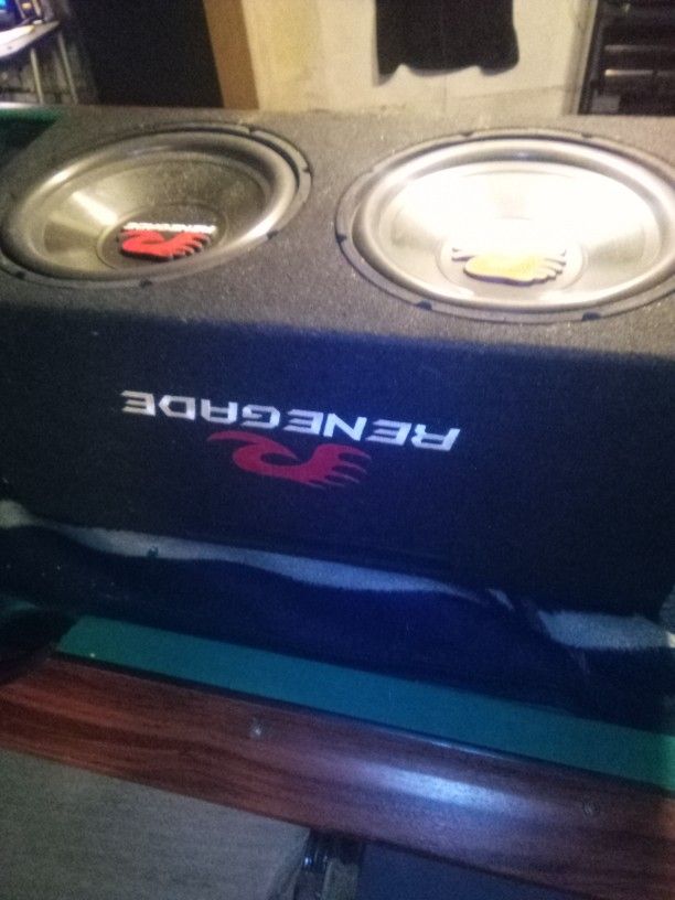 RENEGADE BY FOSGATE TWO 12's AND AMP