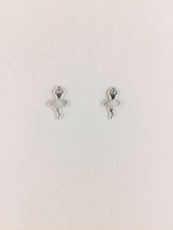 (Girl) Ballerina Silver Earings
