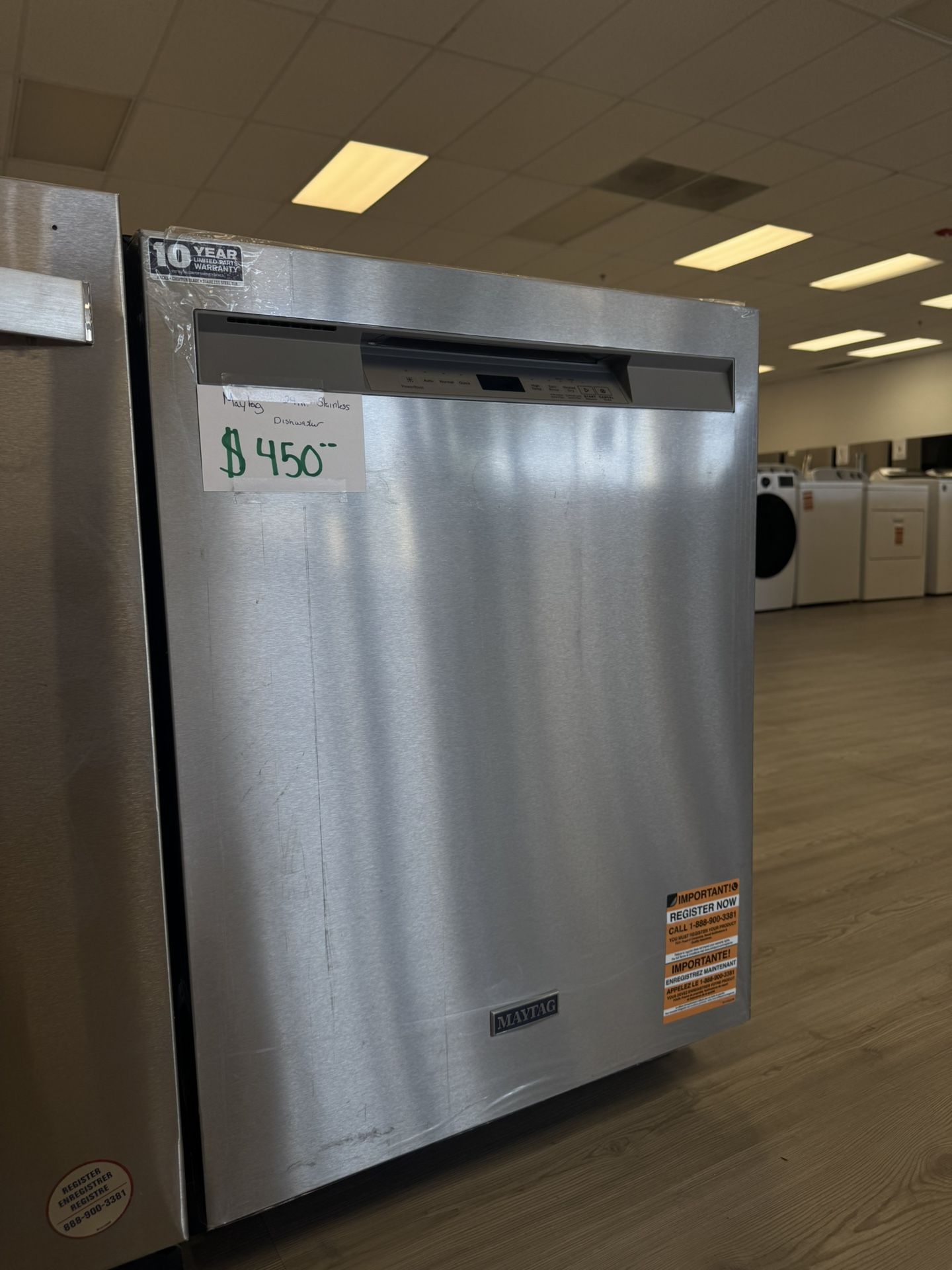 Maytag Dishwasher In Stainless Steel 