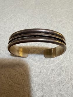 Navajo Tom Hawk Sterling Silver Cuff Bracelet