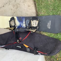 157cm Snowboard With Carry Bag Bindings