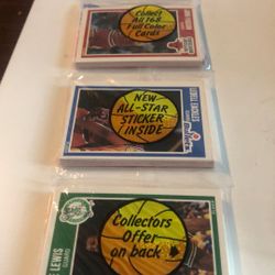 Rack 1989 Fleer Basketball Cards Each Rack Has 3 Packs 