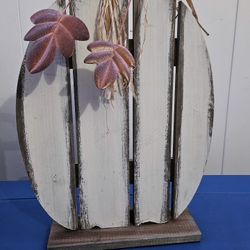 Wooden Pumpkin Decor