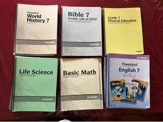 Abeka grade 7 Manuals, answer keys