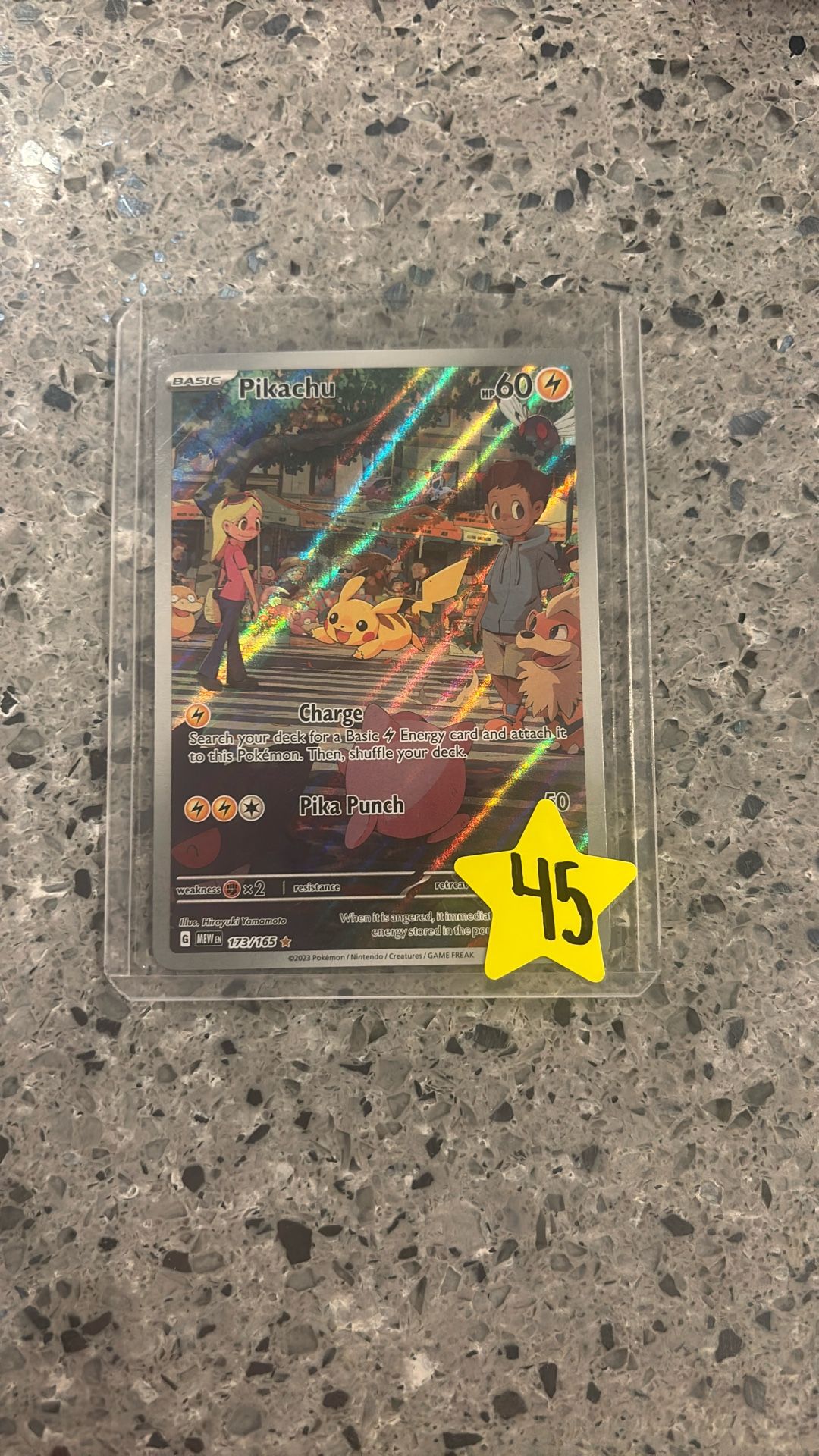 Pikachu IR 173/165 NM