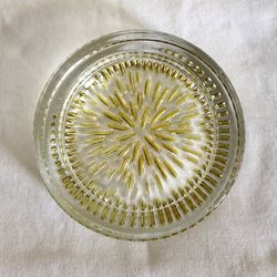 Vintage Mid Century Modern Murano Sunburst Glass Ashtray