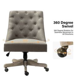 Linen Office Chair