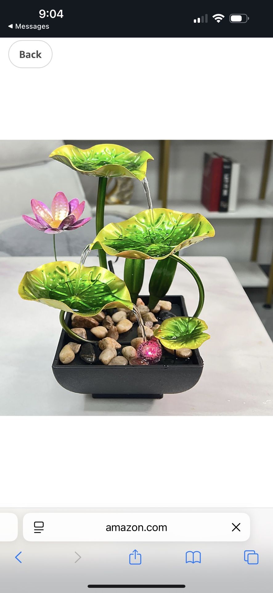 Water Fountain Indoor Waterfall Fountain Tabletop Fountain Lotus Desk Fountains mall Water Fountain Indoor Mini Waterfall Waterfall Iron Home Decor fo