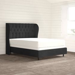 Queen Size Bed With Mattress And Box Frame - Entire Set!