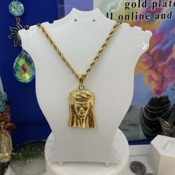 Gold plated from Brazil 18k plated 24” enchape laminado Bañado de Oro 24” de largo 