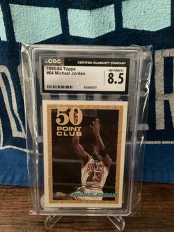 1993-94 Topps 50 point club #64 Michael Jordan Gem. Mint 8.5