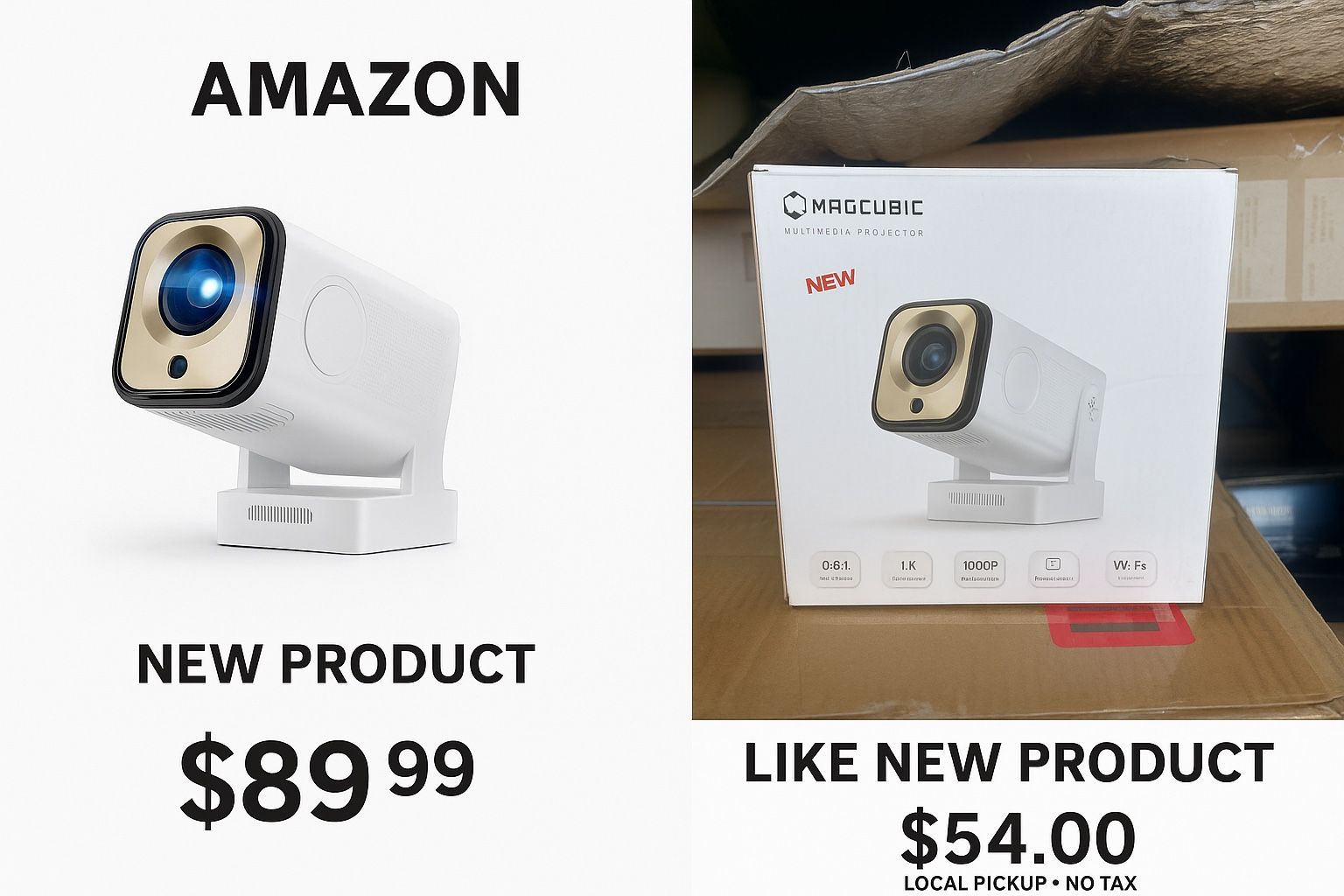 MAGCUBIC Mini Projector – Like New