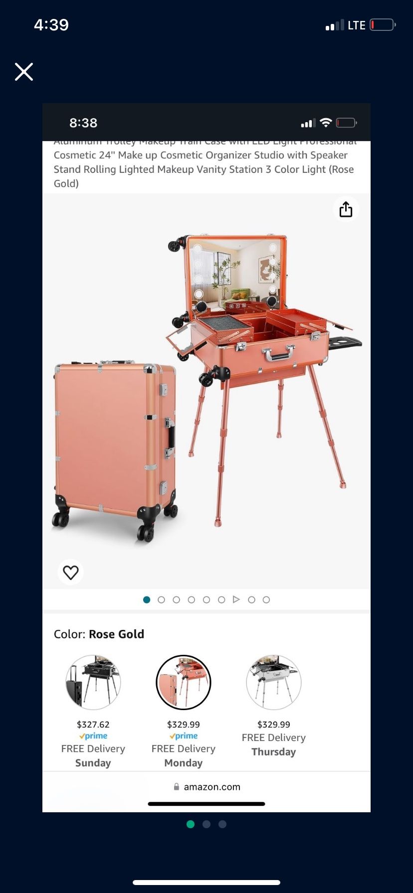 Suitcase Vanity Set
